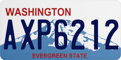 WA license plate AXP6212