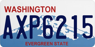 WA license plate AXP6215