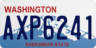 WA license plate AXP6241