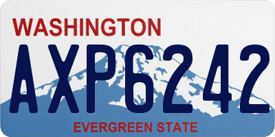 WA license plate AXP6242