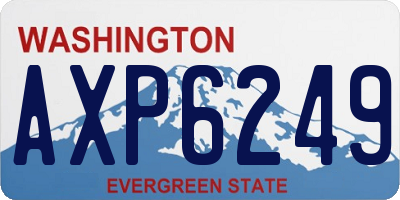 WA license plate AXP6249