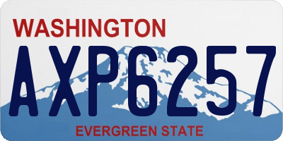 WA license plate AXP6257