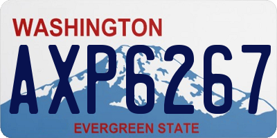 WA license plate AXP6267