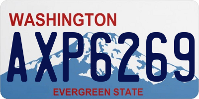 WA license plate AXP6269
