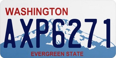 WA license plate AXP6271