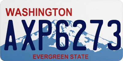 WA license plate AXP6273