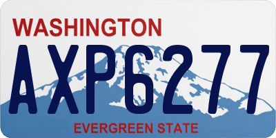 WA license plate AXP6277