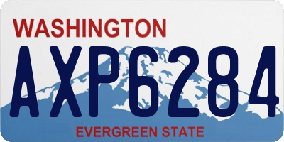 WA license plate AXP6284