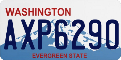 WA license plate AXP6290