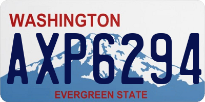 WA license plate AXP6294