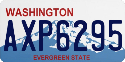 WA license plate AXP6295