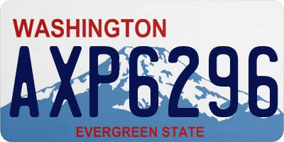 WA license plate AXP6296