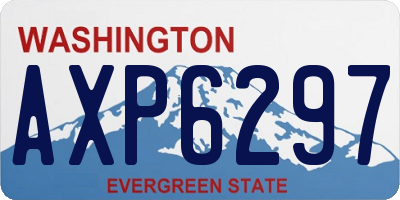 WA license plate AXP6297