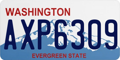 WA license plate AXP6309