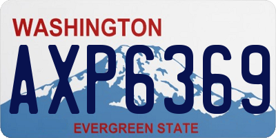 WA license plate AXP6369