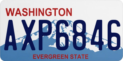 WA license plate AXP6846