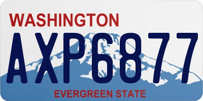 WA license plate AXP6877