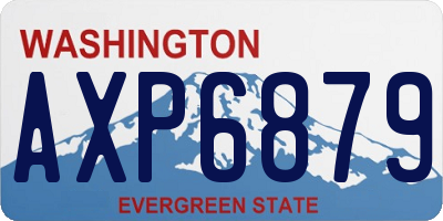 WA license plate AXP6879
