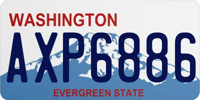 WA license plate AXP6886