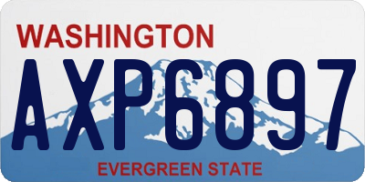 WA license plate AXP6897