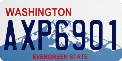 WA license plate AXP6901