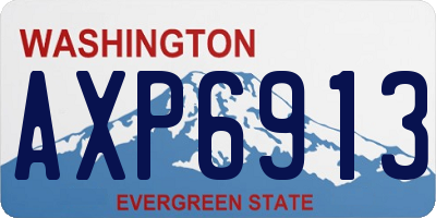 WA license plate AXP6913