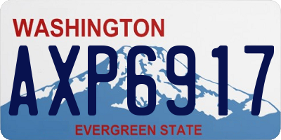 WA license plate AXP6917