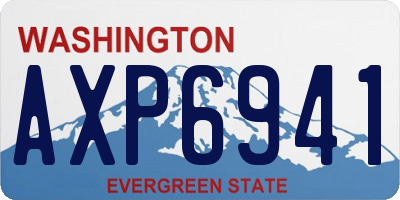 WA license plate AXP6941
