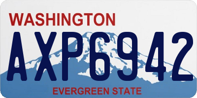 WA license plate AXP6942