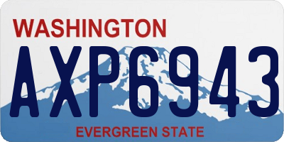 WA license plate AXP6943