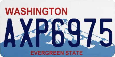WA license plate AXP6975