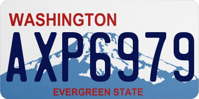 WA license plate AXP6979