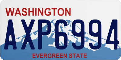 WA license plate AXP6994
