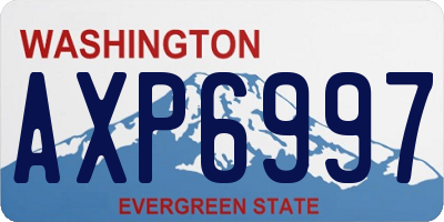 WA license plate AXP6997