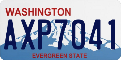 WA license plate AXP7041
