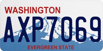 WA license plate AXP7069