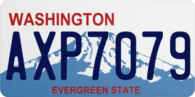 WA license plate AXP7079