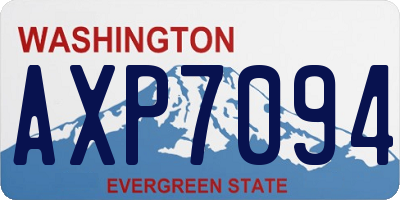 WA license plate AXP7094
