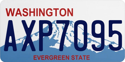 WA license plate AXP7095