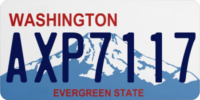 WA license plate AXP7117