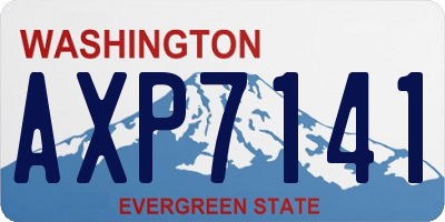 WA license plate AXP7141