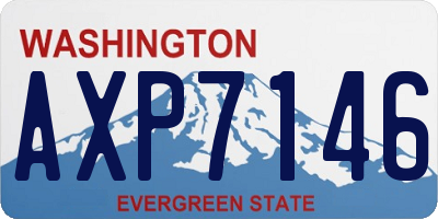 WA license plate AXP7146