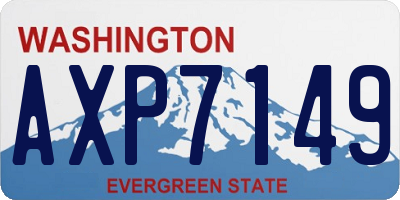 WA license plate AXP7149