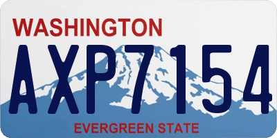 WA license plate AXP7154