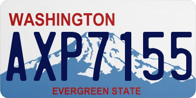 WA license plate AXP7155