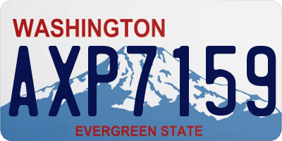 WA license plate AXP7159