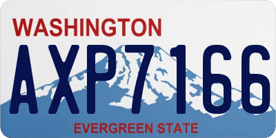 WA license plate AXP7166