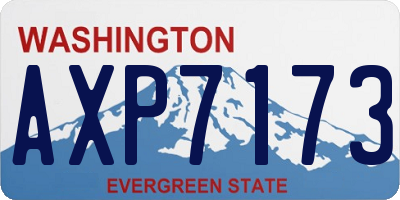 WA license plate AXP7173