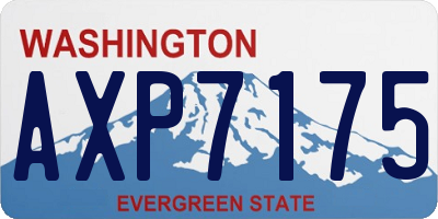 WA license plate AXP7175