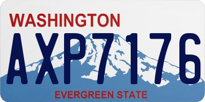 WA license plate AXP7176